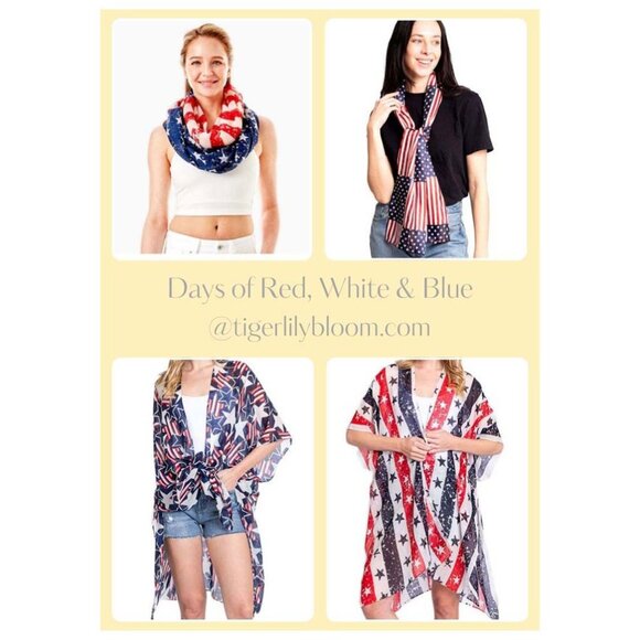 Tigerstars American Flag Infinity Scarf - Picture 3 of 4